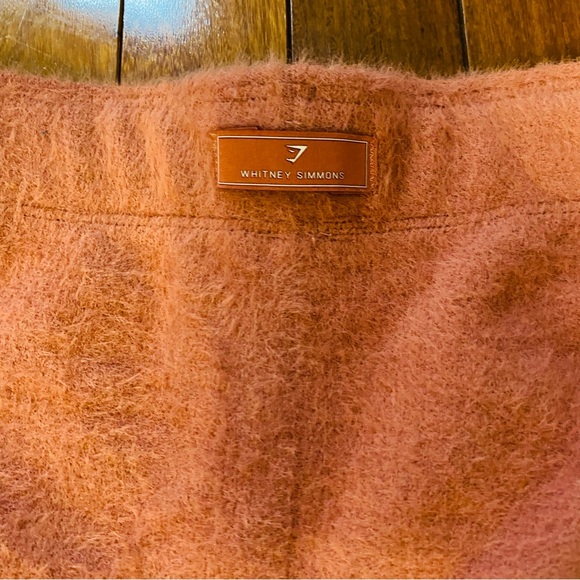 Gymshark Whitney Eyelash Knit Shorts Cayon Red - Picture 8 of 8